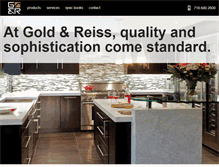Tablet Screenshot of goldnreisskitchens.com